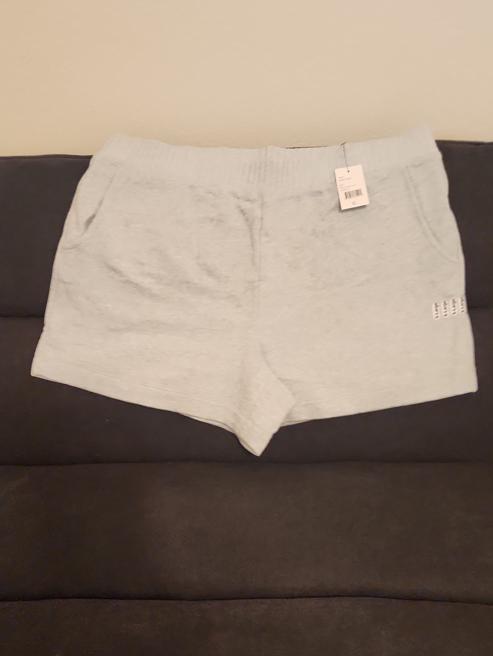 CAbi Light Blue Knit Shorts with Pockets
